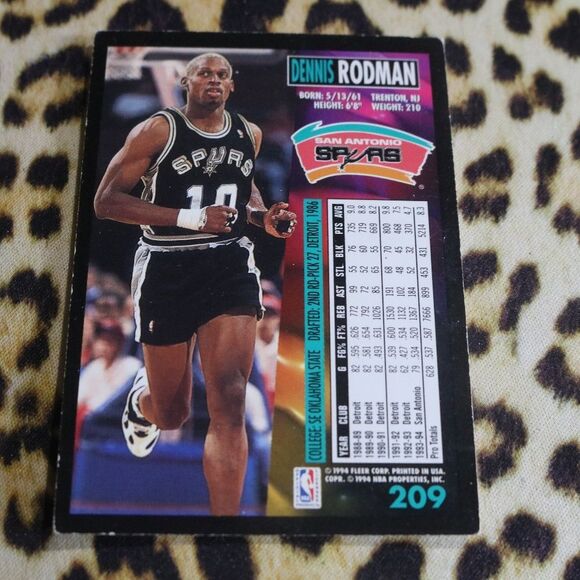 Dennis Rodman #209 Basketball Card - Picture 2 of 2